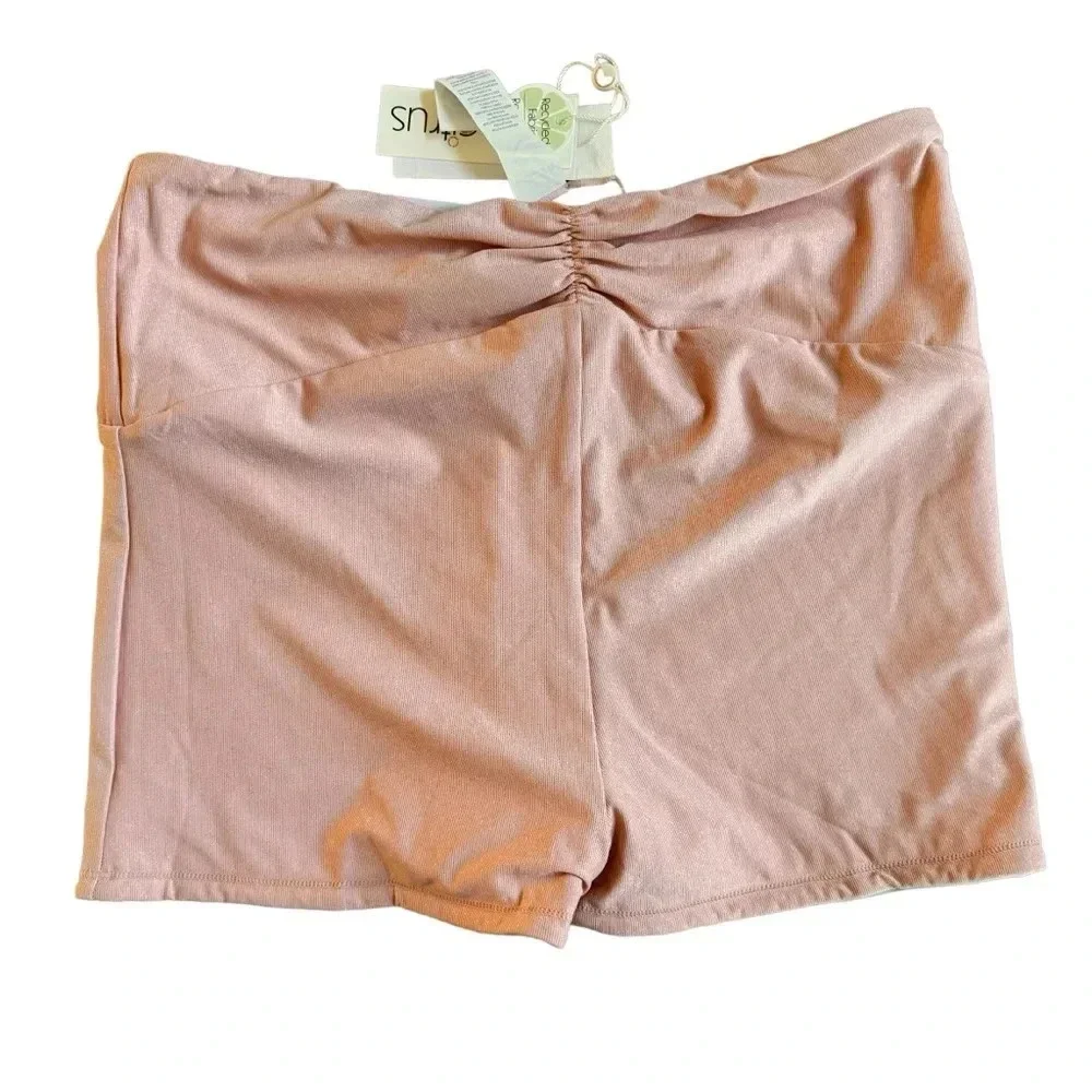Citrus Swimming short bottom shirred waist sunset tide peach blue size L NWT - Picture 12 of 12